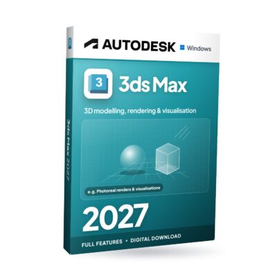 Autodesk 3ds Max 2027 for Windows software box