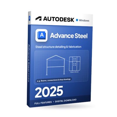 Autodesk Advance Steel 2025 for Windows software box
