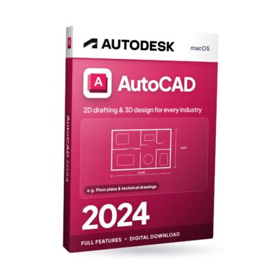 Autodesk AutoCAD 2024 For MacOS software box