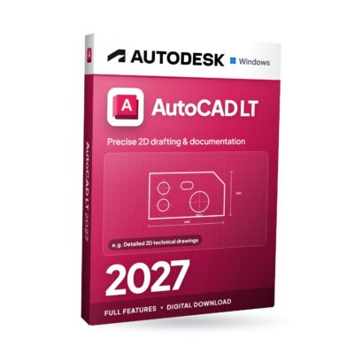 Autodesk AutoCAD LT 2027 for Windows software box
