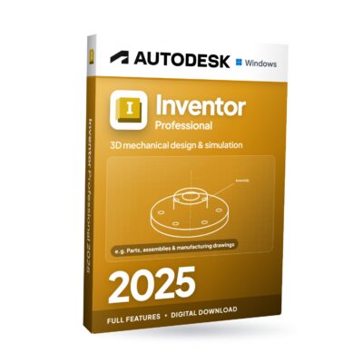 Autodesk Inventor Professional 2025 for Windows software box