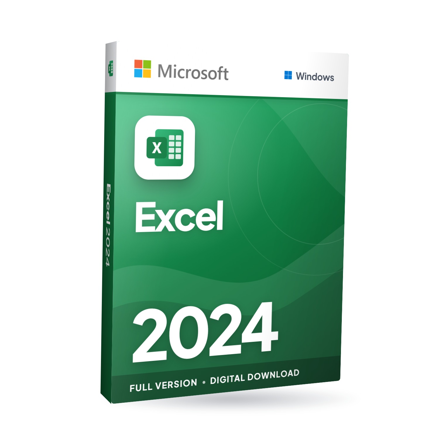 Microsoft Excel 2024 for Windows software box