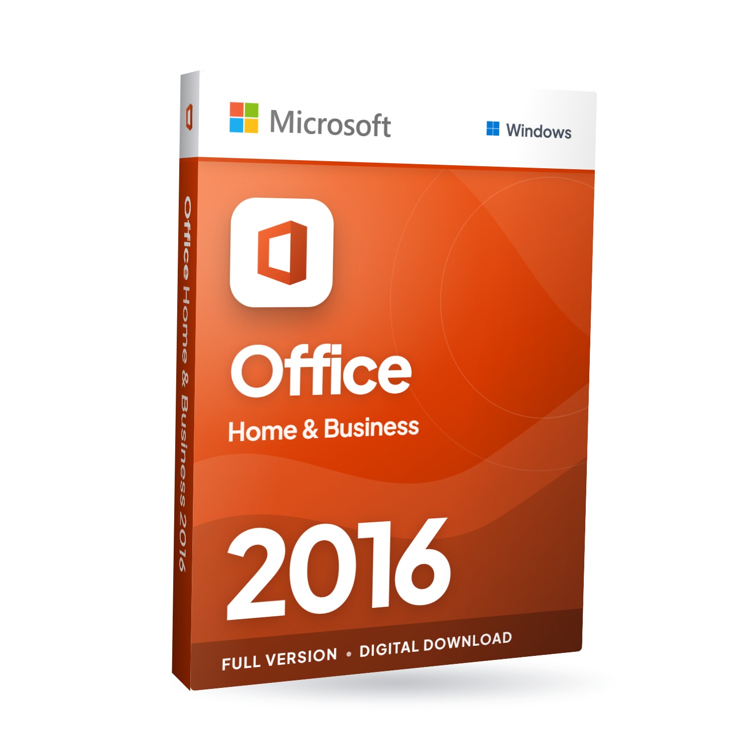Microsoft Office Home and Business 2016 for Windows software box