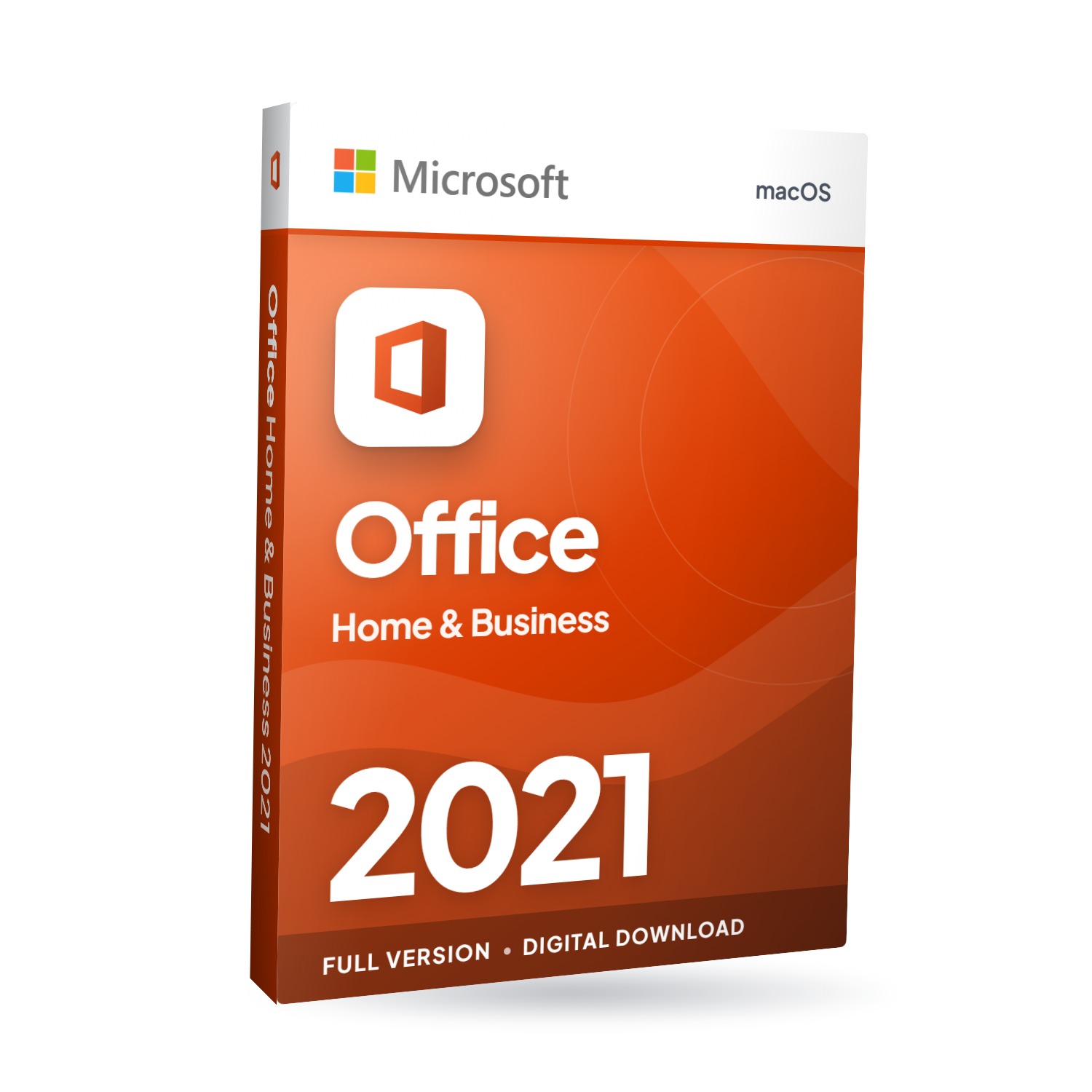 Microsoft Office Home and Business 2021 for Mac software box