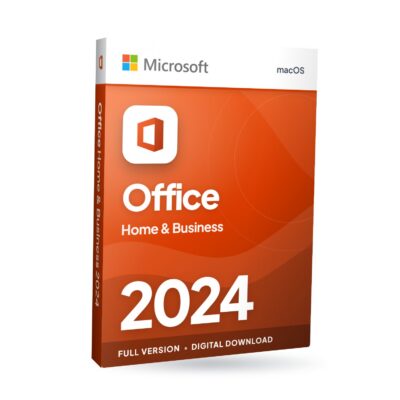 Microsoft Office Home and Business 2024 for Mac software box